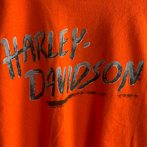 VTG - Child's Harley Davidson 1987 R.K.S. Inc. Sz - M 10-12 - #001
