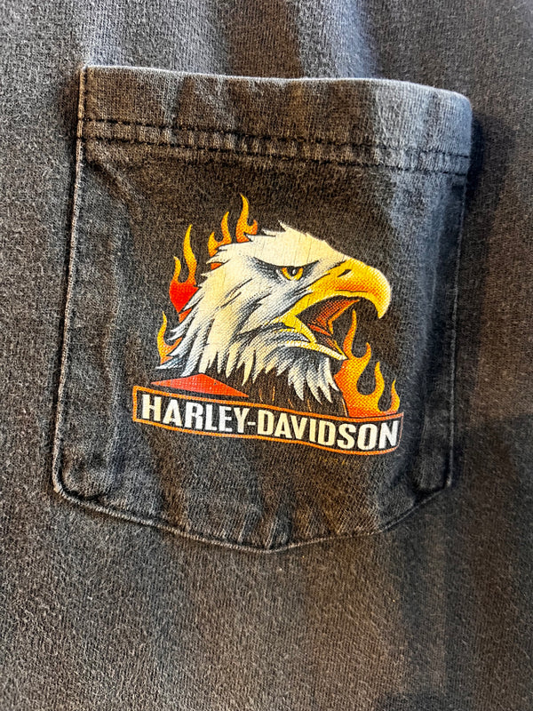 VTG Harley-Davidson Killer Creek Eagle Pocket Tee
