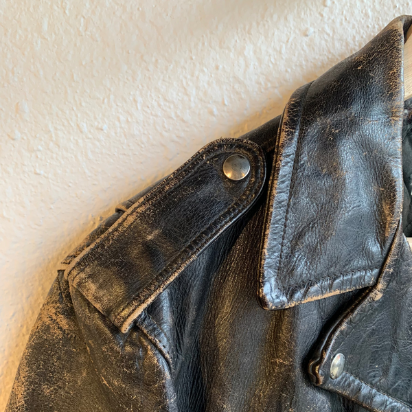 VTG 1950s/60s Donald S. Lavigne Leather Biker Jacket