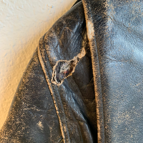 VTG 1950s/60s Donald S. Lavigne Leather Biker Jacket
