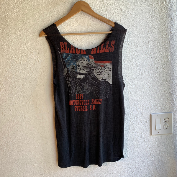 VTG Harley Davidson Righteous Ruler Cut Tank Top - L/XL - #020