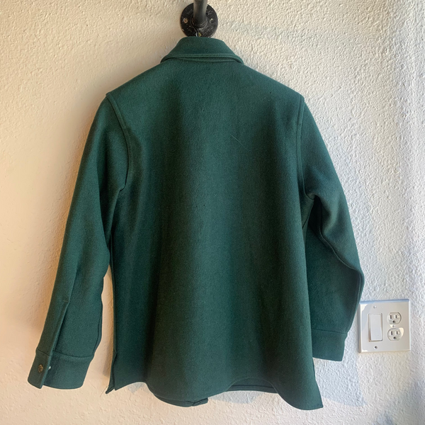 VTG - Filson Cruiser Jacket Womens L (W14) Green Wool Canvas #064