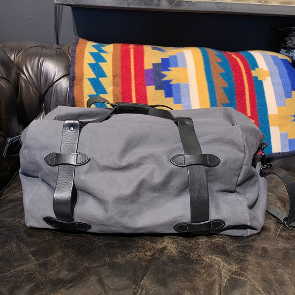 Filson Rugged Twill Duffle Bag - LTd. Concrete Cinder Gray - Made in USA