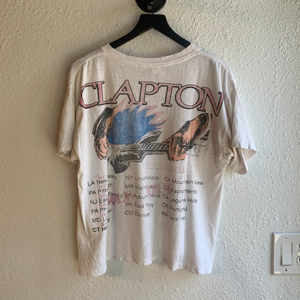 VTG Eric Clapton Crossroads Live on Stage 88 Thrashed Shirt #083