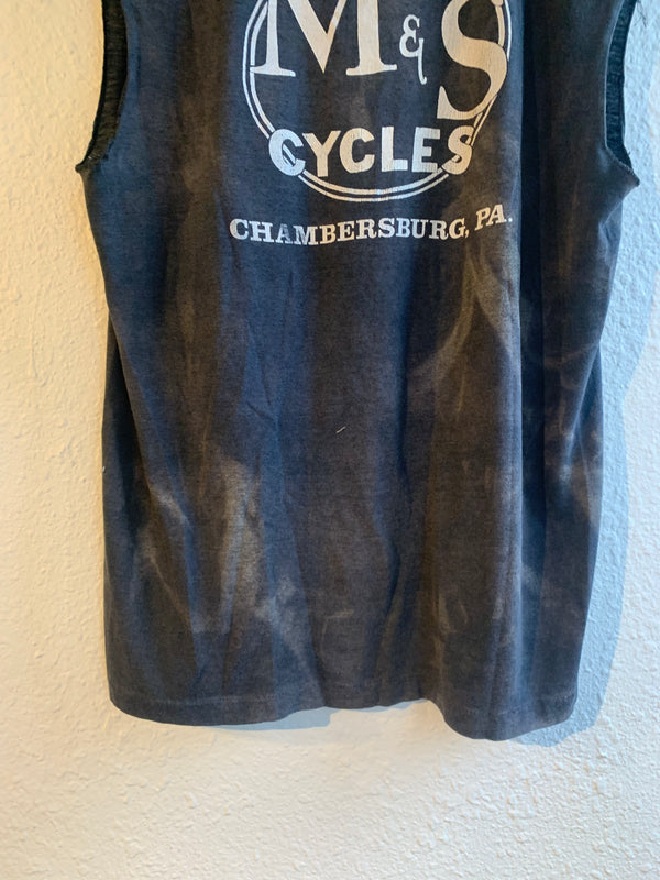 VTG M&S Cycles Harley Davidson Cutoff Tee