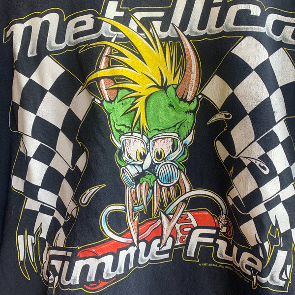 Vintage 1997 Metallica Gimme Fuel Long Sleeve Tee Size M - GRAIL #042