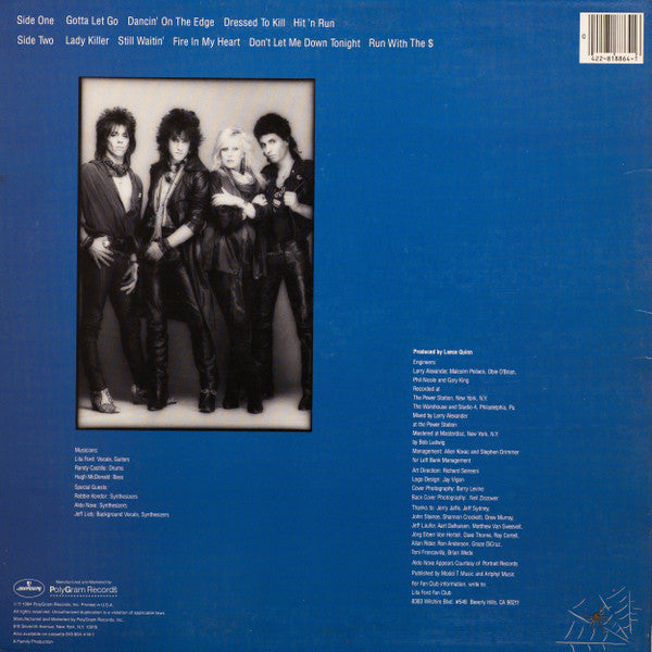 Lita Ford - DANCIN' ON THE EDGE 1984 factory sealed original w/ hype sticker - 1st press