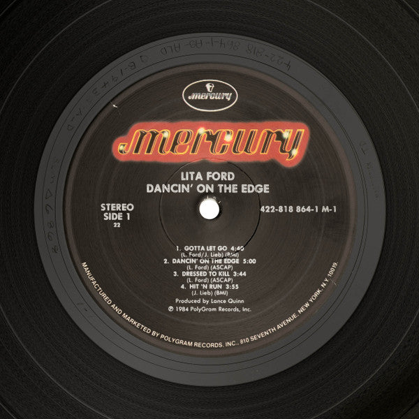 Lita Ford - DANCIN' ON THE EDGE 1984 factory sealed original w/ hype sticker - 1st press