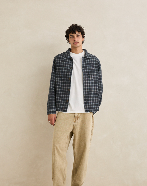 Jacquard Check LS Shirt