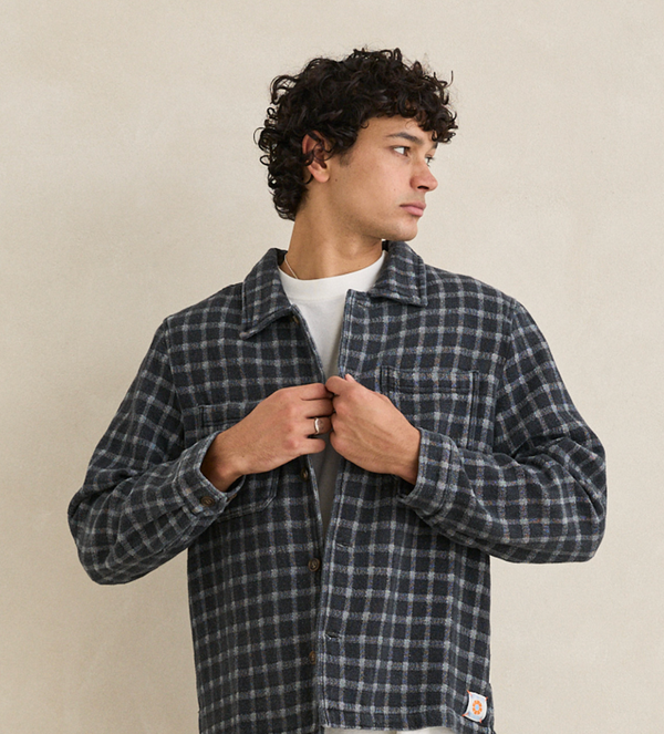Jacquard Check LS Shirt