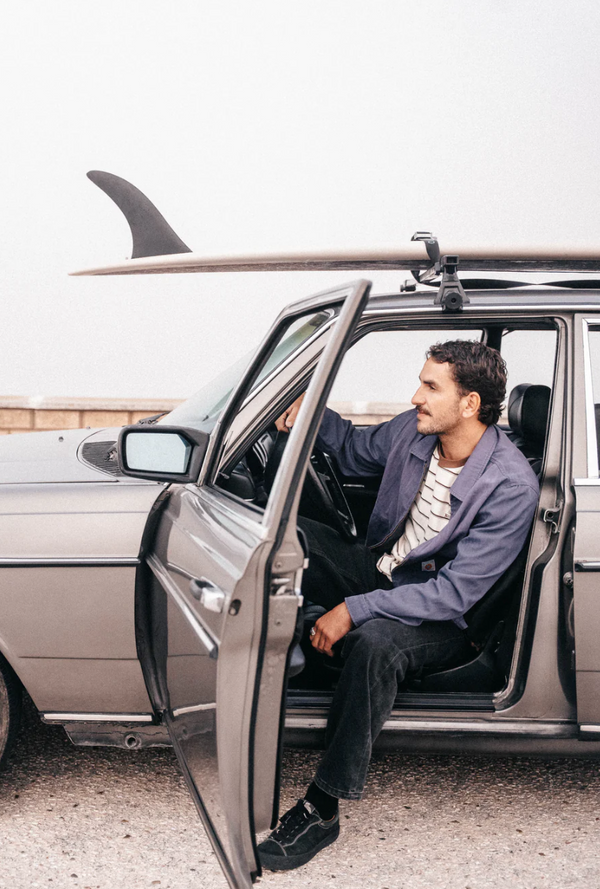 Herringbone Sun Wash Jacket Vintage Blue