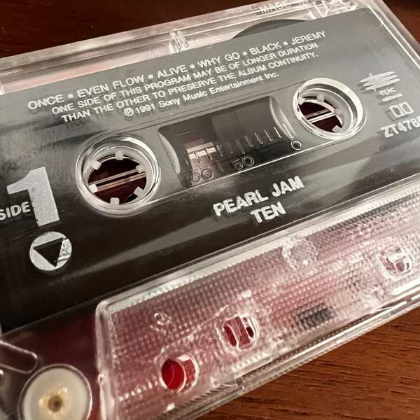 Pearl Jam - Ten 1991 Epic ZT 47857 - Original Cassette Vintage Grunge