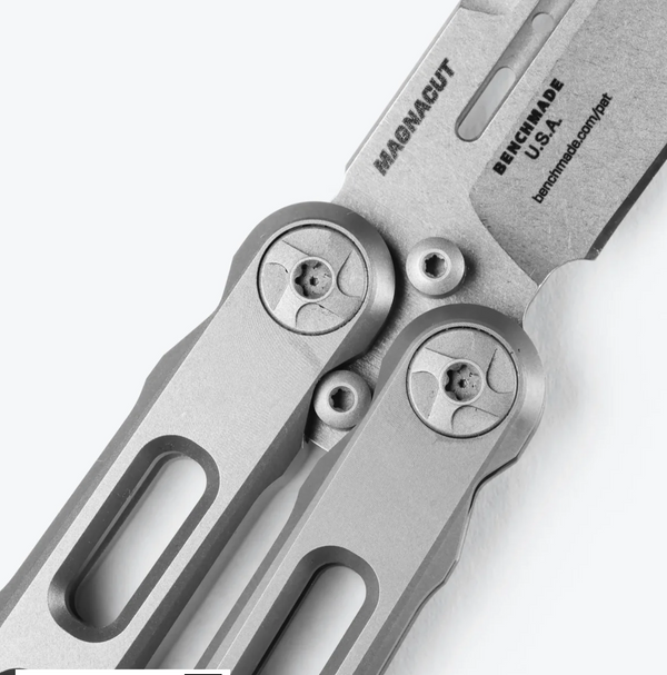 Laro - Balisong - Gray Titanium | Drop-point