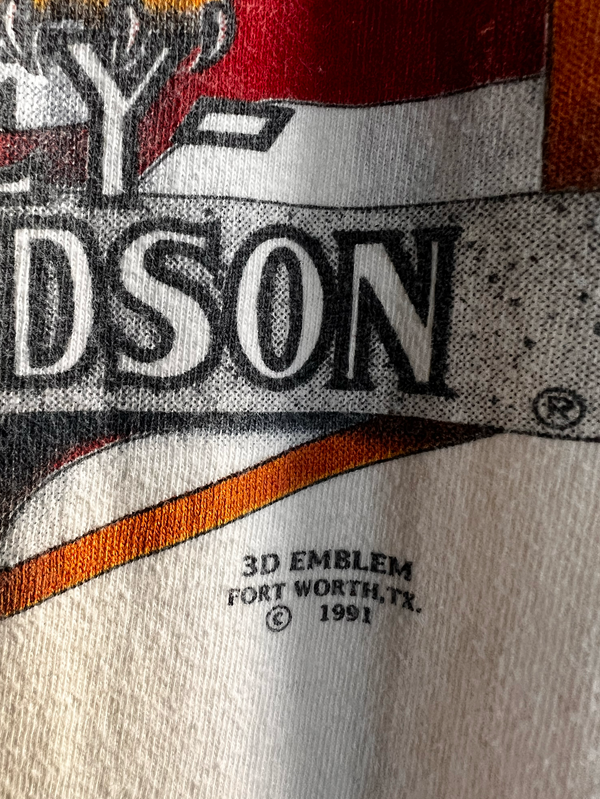 VTG 1991 Harley-Davidson 3D Emblem “Born in the USA” Long Sleeve