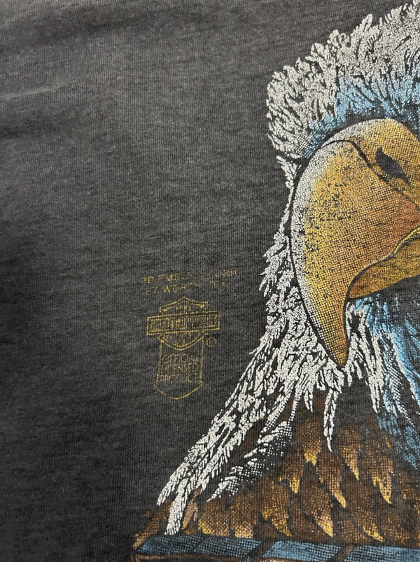 1980s Vintage 3D Emblem Harley Davidson Eagle Tee - Grail