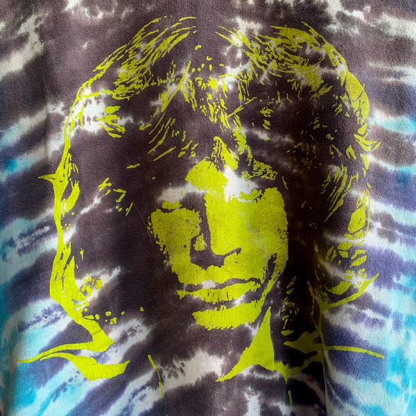 Vintage 90s Jim Morrison The Doors Tie Dye T-Shirt Fruit of the Loom Heavy Medium