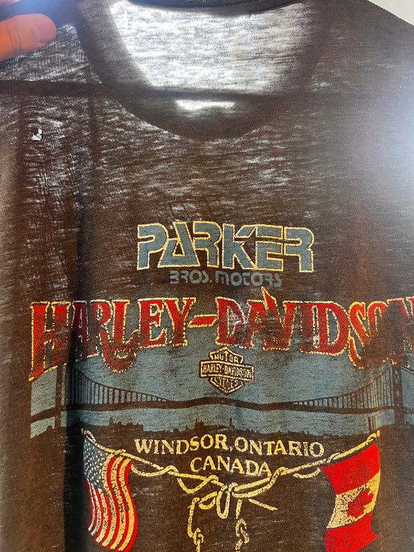 1988 3D Emblem Harley Davidson Cold Beer Sleeveless