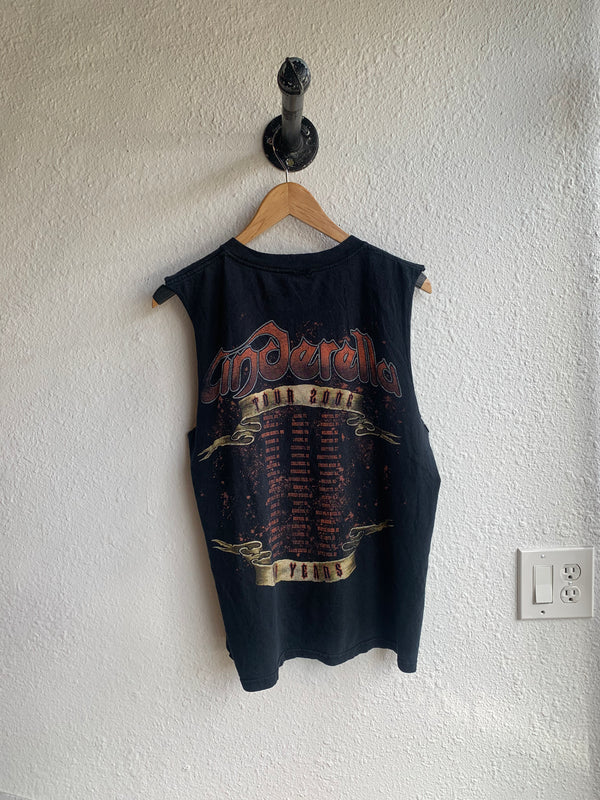 VTG 2006 Tour Cinderella Rock Band Wired Black T-Shirt Men's Medium #041