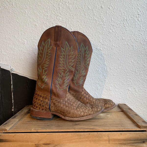 VTG Horse Power Men's Unbeweavable Western Boots - Broad Square Toe - 8.5 D Mens