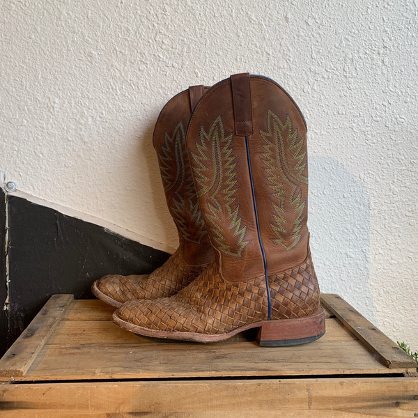 VTG Horse Power Men's Unbeweavable Western Boots - Broad Square Toe - 8.5 D Mens