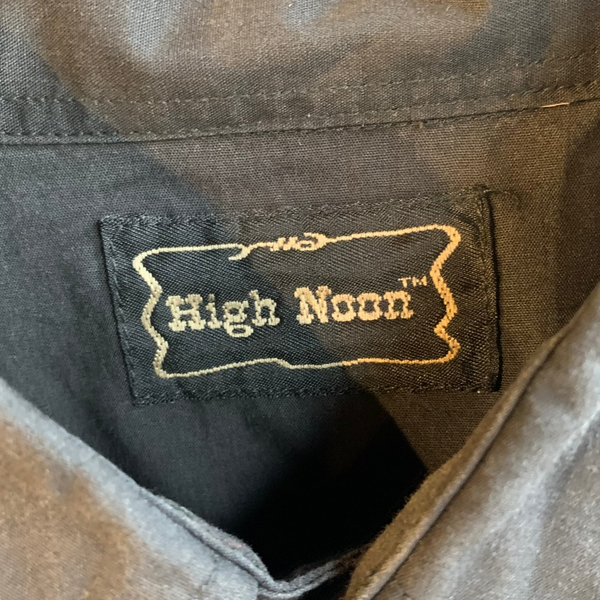 VTG 80s/90s Black High Noon Longsleeve Western #048