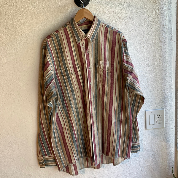 VTG Cowboy Cut Long Tails Wrangler Button Up - #047