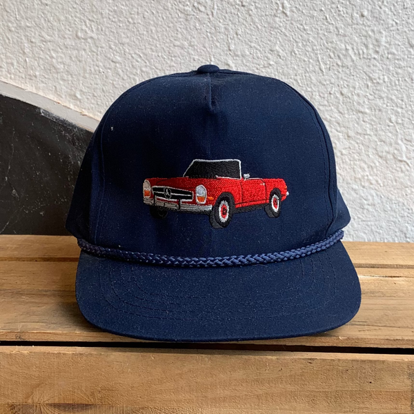 VTG Red Mercedes Car Hat