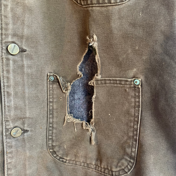VTG 2000's Distressed Carhartt Chore Coat #057