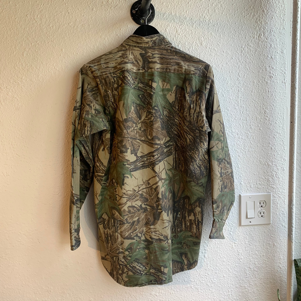 VTG 90's Camo Button Up #055