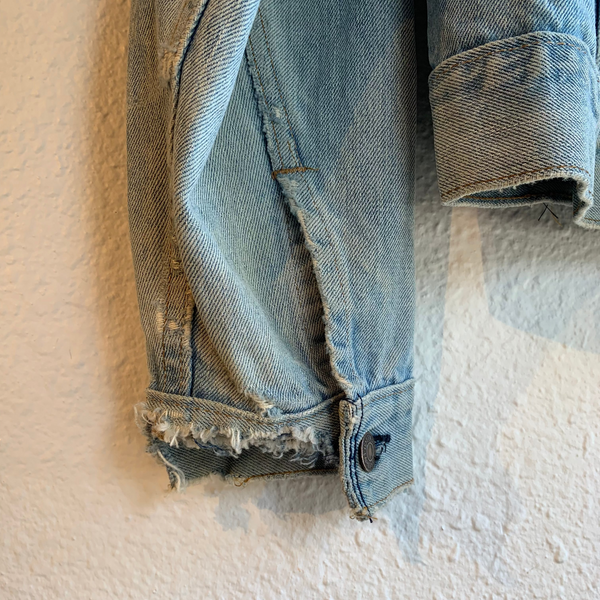 VTG 80's Thrashed Levis Type 3 Denim Jacket #062