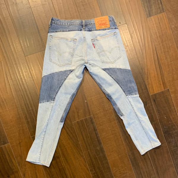 VTG Levi’s Premium Lo-Ball Cut Sew Patchwork Denim #061