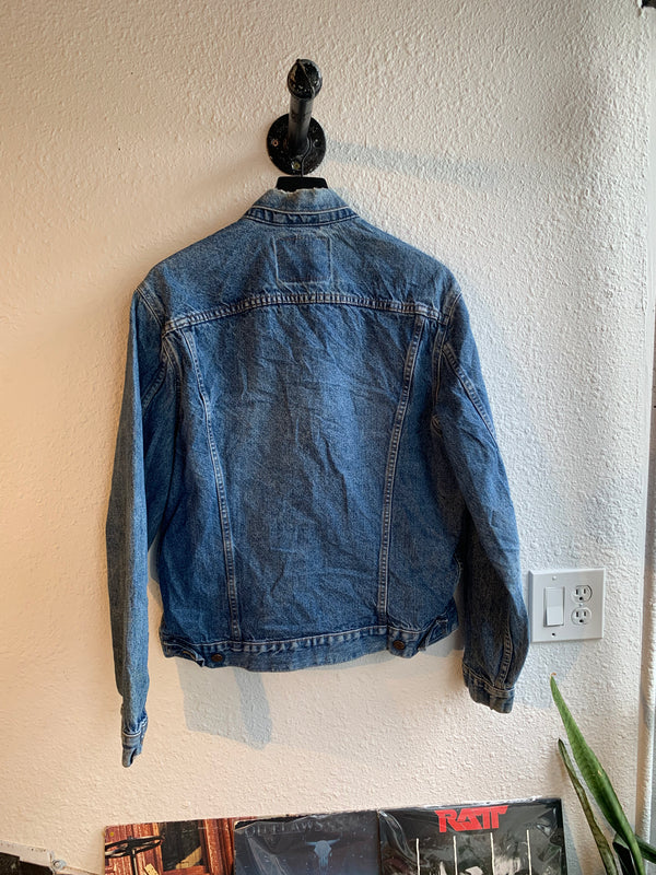 VTG - 80s 90s Levi's 70506 Denim Trucker Jacket Mens Blue Botton Front USA  #068