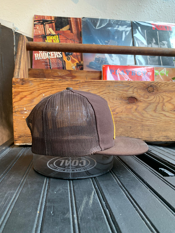 VTG Brown Blatg Trucker Hat #075
