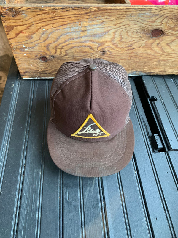 VTG Brown Blatg Trucker Hat #075