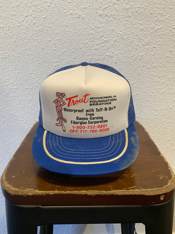 VTG Trout Waterproof Fiberglas Corporation Trucker #099