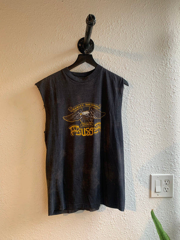 VTG M&S Cycles Harley Davidson Cutoff Tee