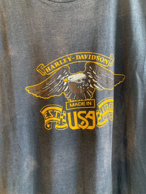 VTG M&S Cycles Harley Davidson Cutoff Tee