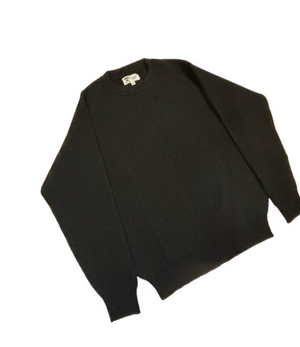 Wool Crewneck Sweater (Black)