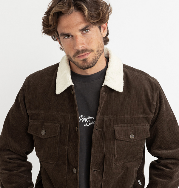 Flannel Lined Cord Trucker Jacket