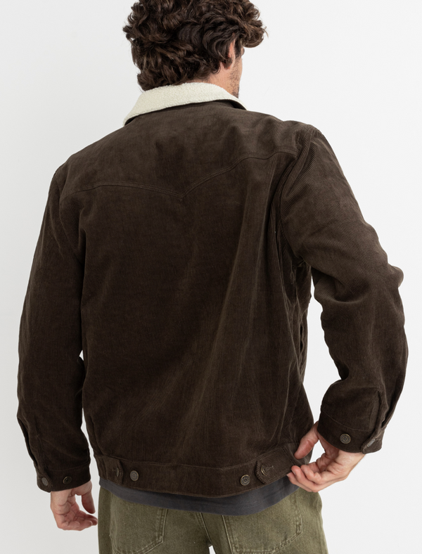 Flannel Lined Cord Trucker Jacket