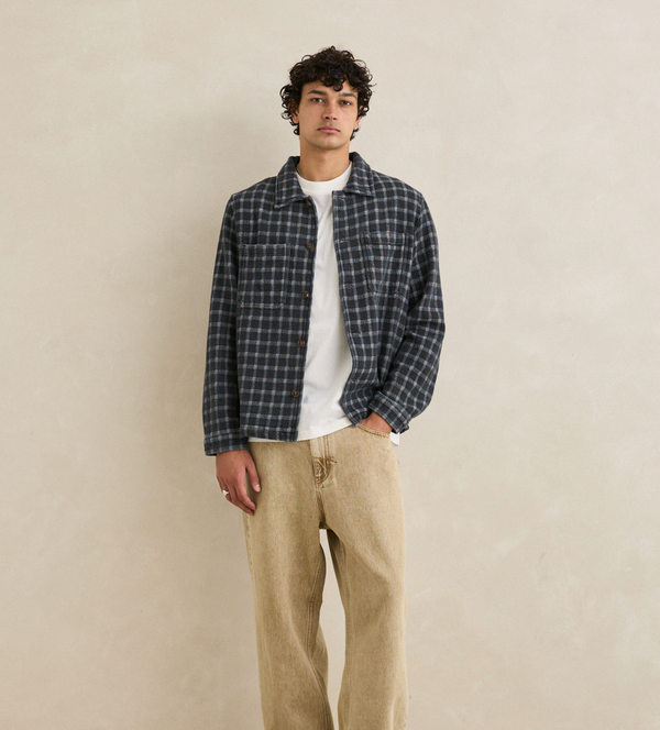Jacquard Check LS Shirt