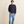 Patchwork Sweater Vintage Navy