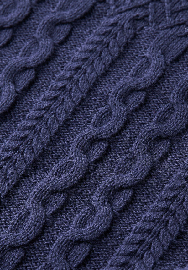 Patchwork Sweater Vintage Navy