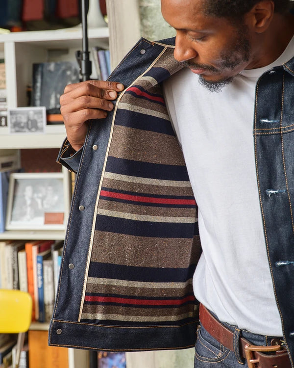 Jean Jacket Selvedge Denim 16.5 oz. with Blanket Lining